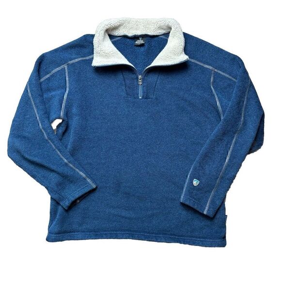 Kuhl Women's X-Large 1/4 Zip Navy Fleece Pullover‎ - Picture 1 of 7